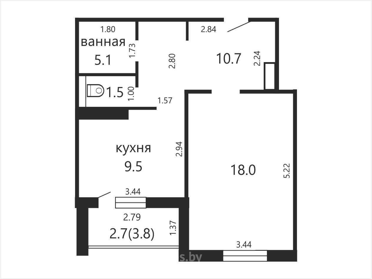 квартира, Минск, ул. Колесникова, д. 49 - лучшее предложение