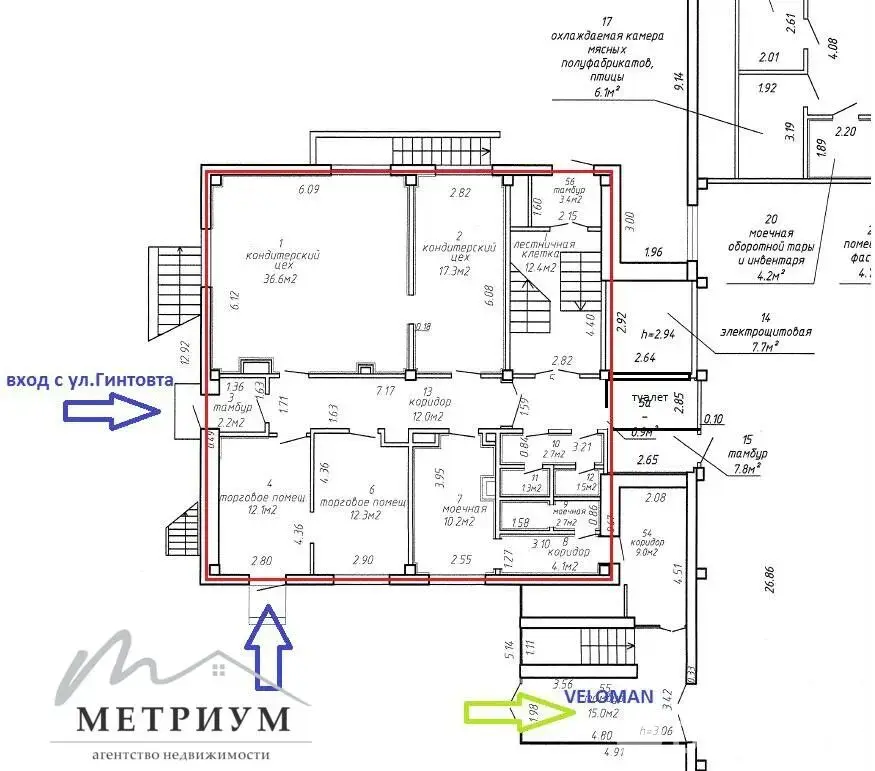 Цена аренды склада, Минск, ул. Ложинская, д. 23
