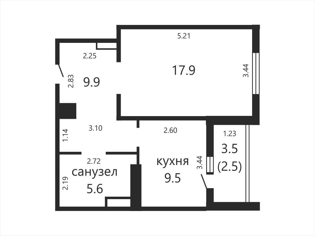 квартира, Минск, ул. Налибокская, д. 38 