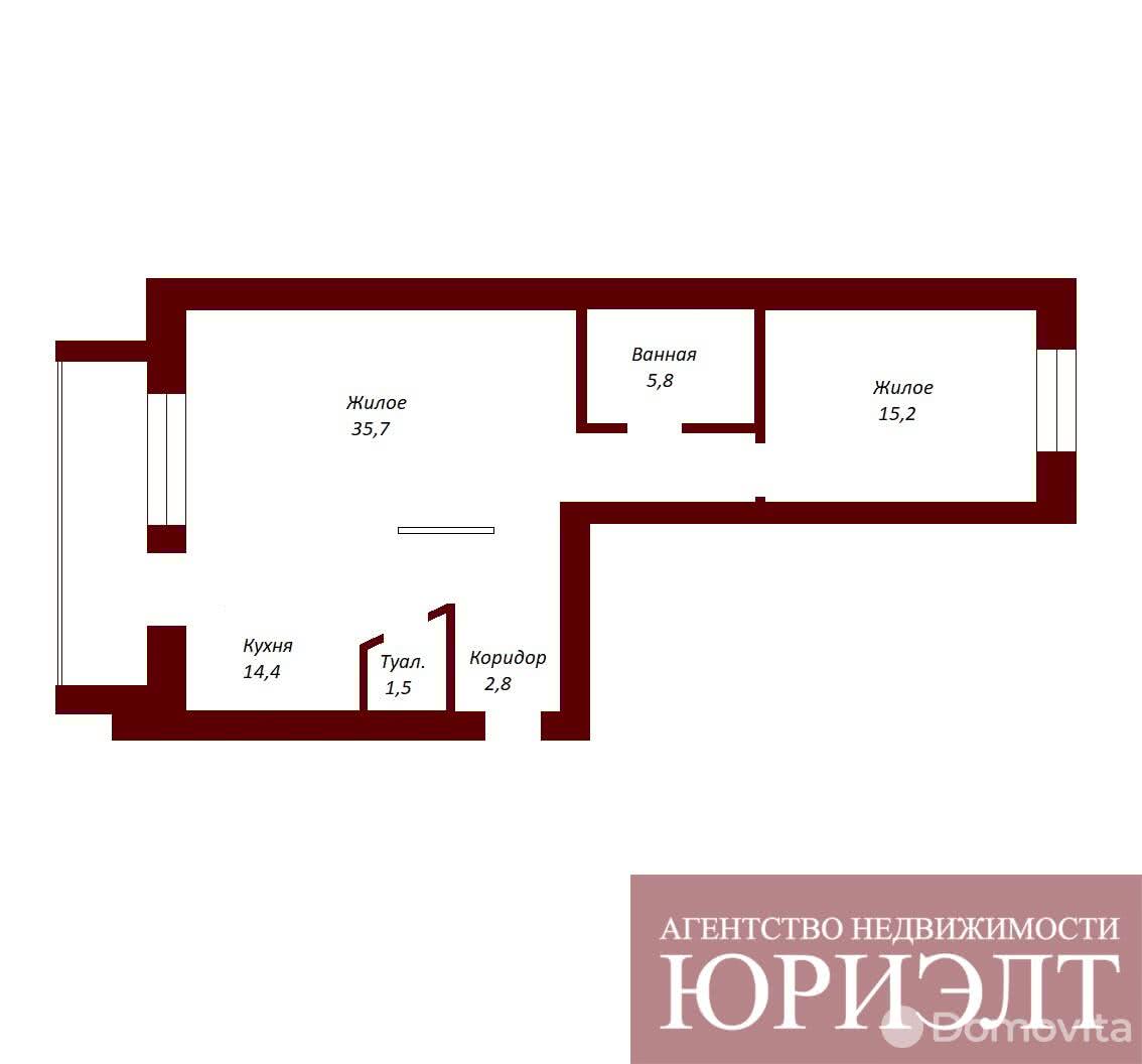 Продажа 2-комнатной квартиры в Бресте, ул. Сикорского, д. 10, 69900 USD, код: 933331 - фото 2