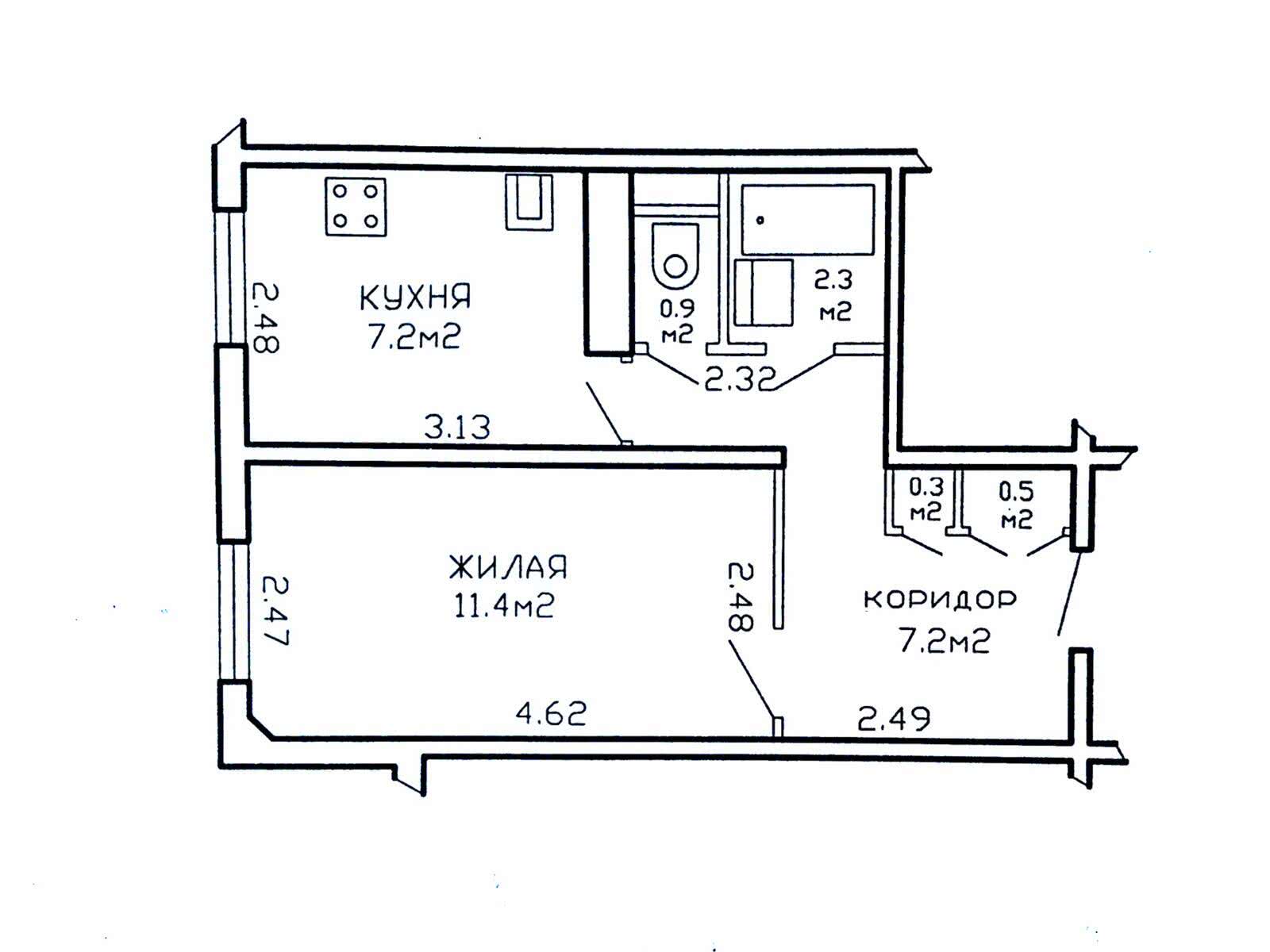 Продажа 1-комнатной квартиры в Минске, пр-т Газеты Звязда, д. 48, 52000 USD, код: 1042193 - фото 2