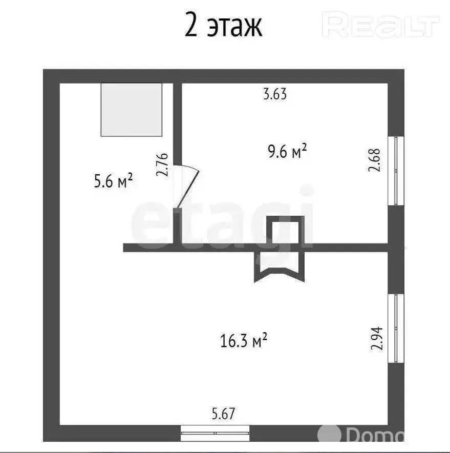 Купить 3-этажную дачу в Свитанак-Перхурово Минская область, 139500BYN, код 185976 - фото 34