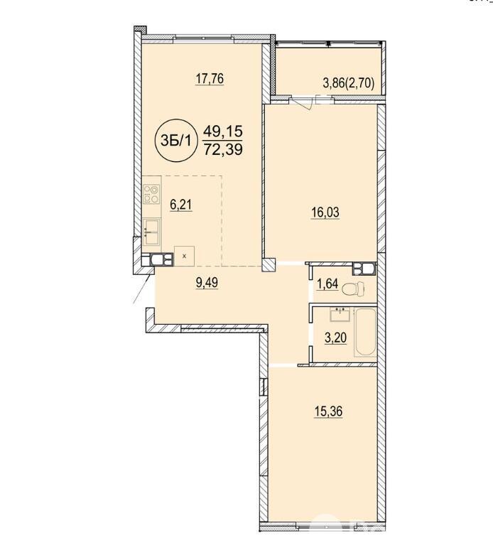 продажа квартиры, Минск, ул. Разинская, д. 4