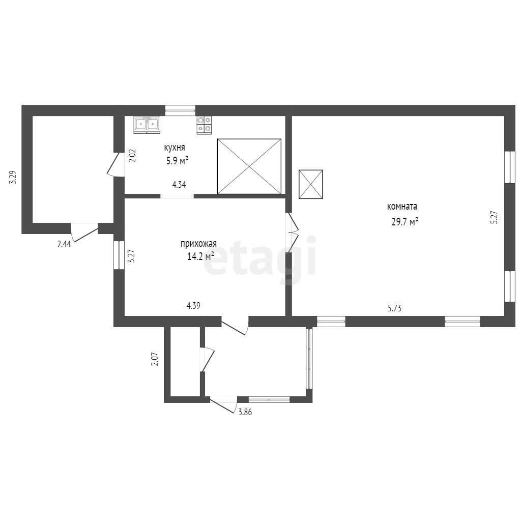 Продать 1-этажный дом в Боровых, Минская область ул. Центральная, 10900USD, код 632826 - фото 4