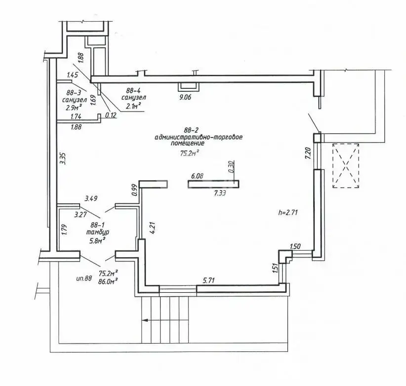 Купить торговое помещение на ул. Семашко, д. 4/д в Минске, 210700USD, код 997969 - фото 4