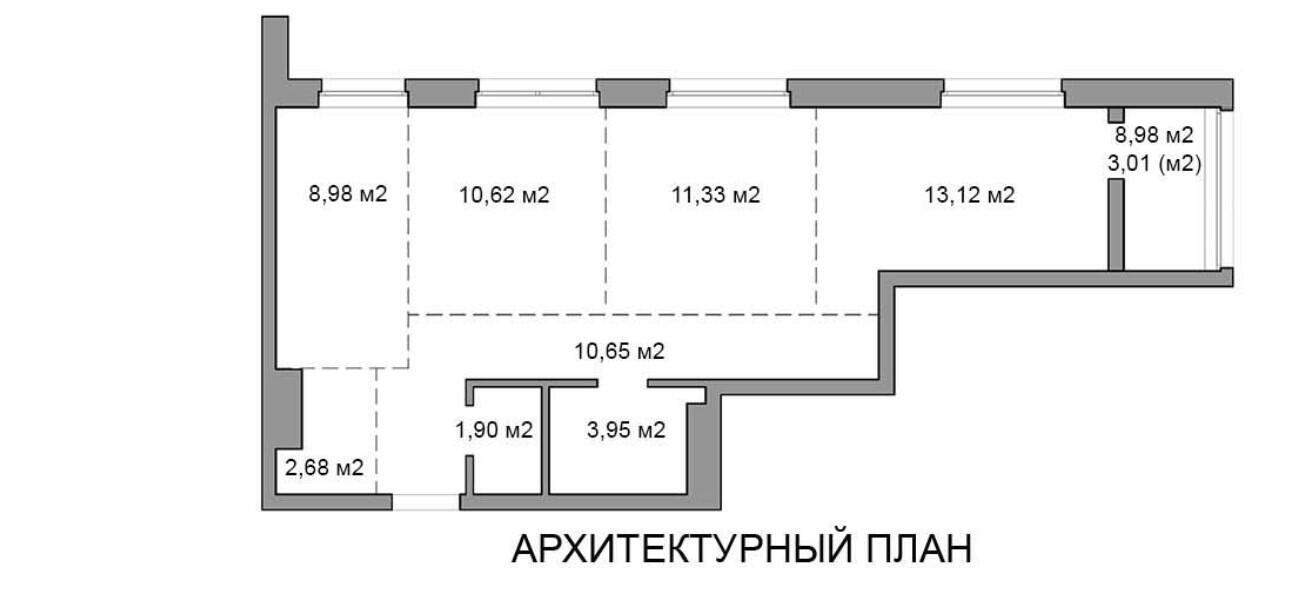 Купить 3-комнатную квартиру в Минске, ул. Лейтенанта Кижеватова, д. 3, 87248 EUR, код: 1092890 - фото 1