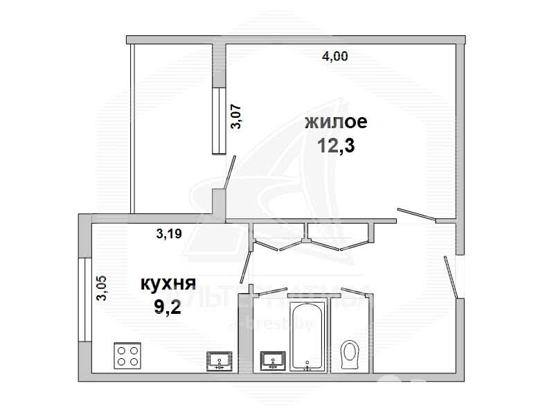 квартира, Брест, ул. Ленинградская, стоимость продажи 103 185 р.