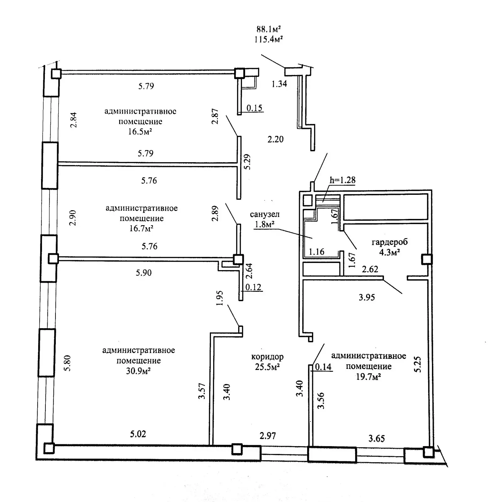 Купить офис на ул. Якуба Коласа, д. 37 в Минске, 149900USD, код 8771 - фото 3