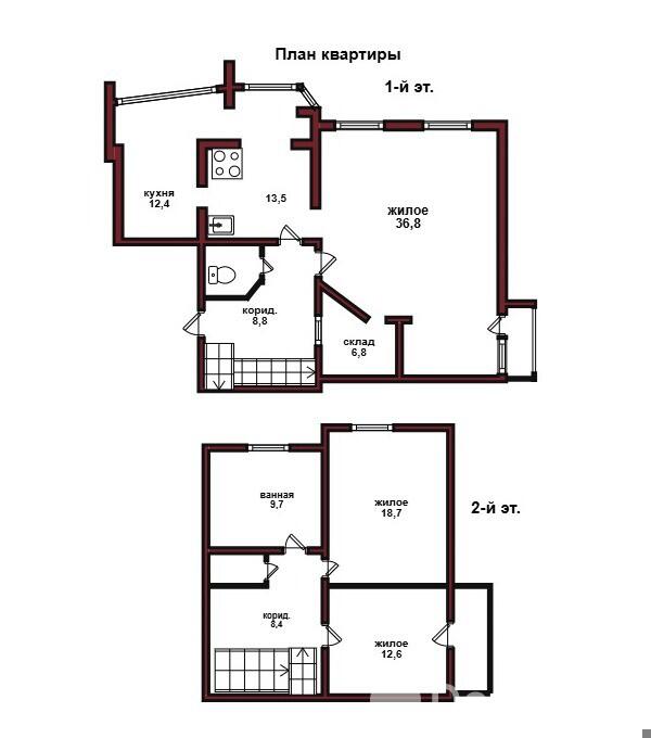 Купить 4-комнатную квартиру в Молодечно, ул. Виленская, д. 35, 114500 USD, код: 1116995 - фото 2