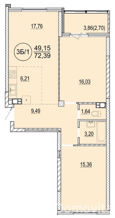 Стоимость продажи квартиры, Минск, ул. Разинская, д. 4