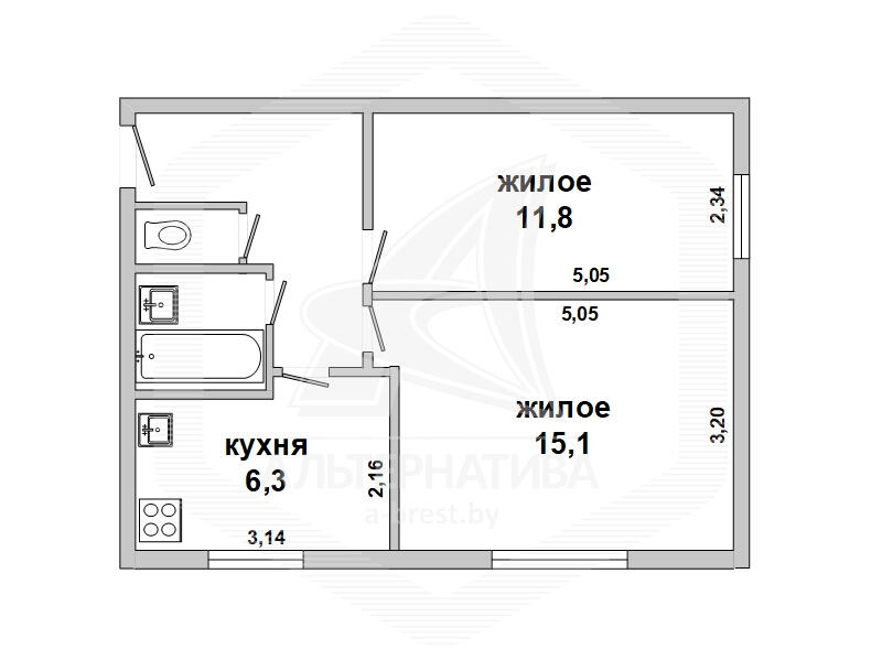 купить квартиру, Жабинка, 