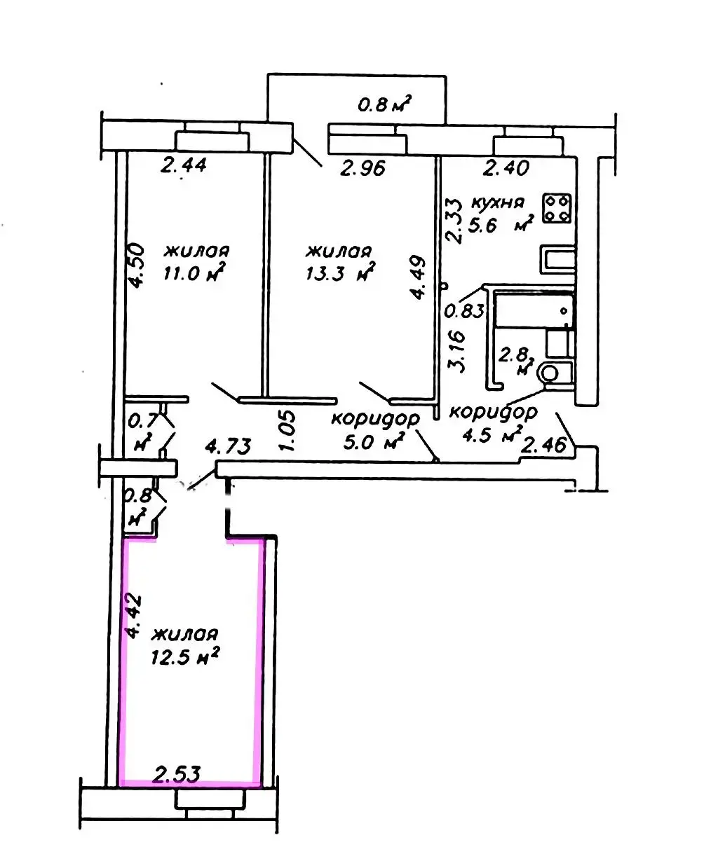 Цена продажи комнаты, Минск, ул. Осипенко, д. 32