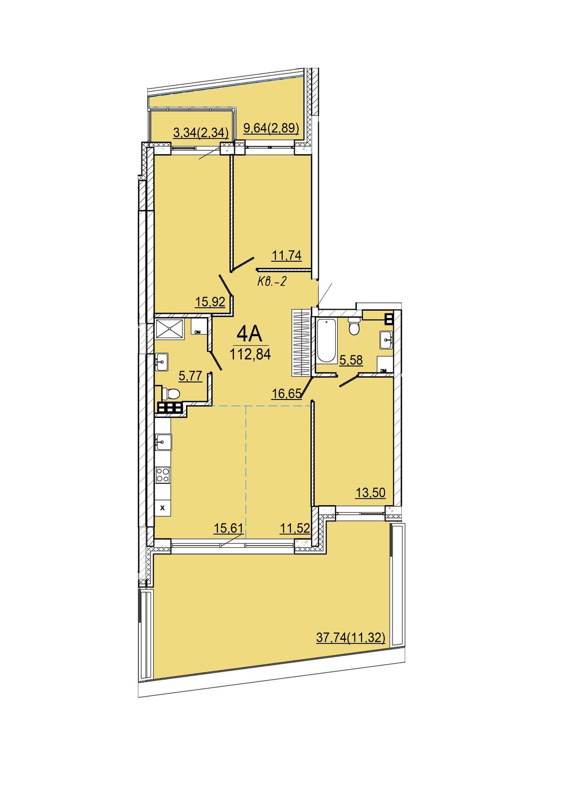 Купить 4-комнатную квартиру в Минске, ул. Нововиленская, д. 65, 312480 USD, код: 1087892 - фото 4