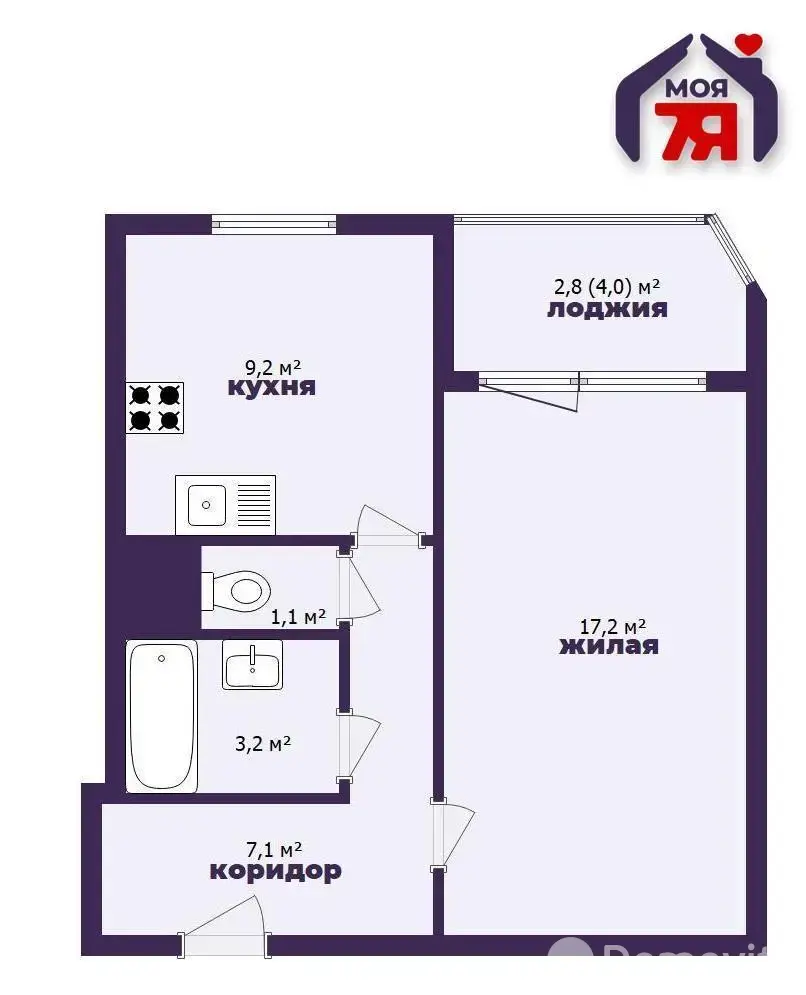 Снять 1-комнатную квартиру в Минске, ул. Налибокская, д. 46, 450USD, код 147595 - фото 22