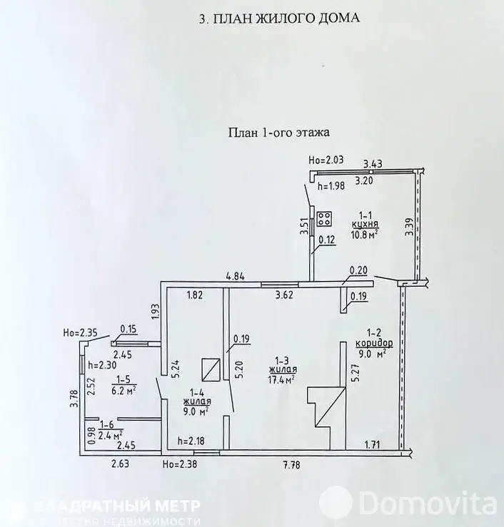 Стоимость продажи дома, Дофаренция, ул. Центральная