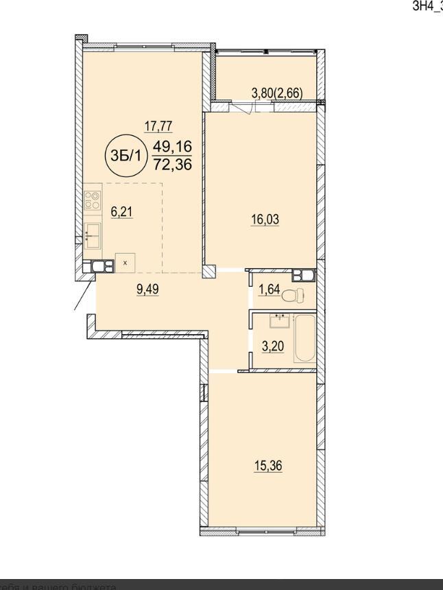 Цена продажи квартиры, Минск, ул. Разинская, д. 4