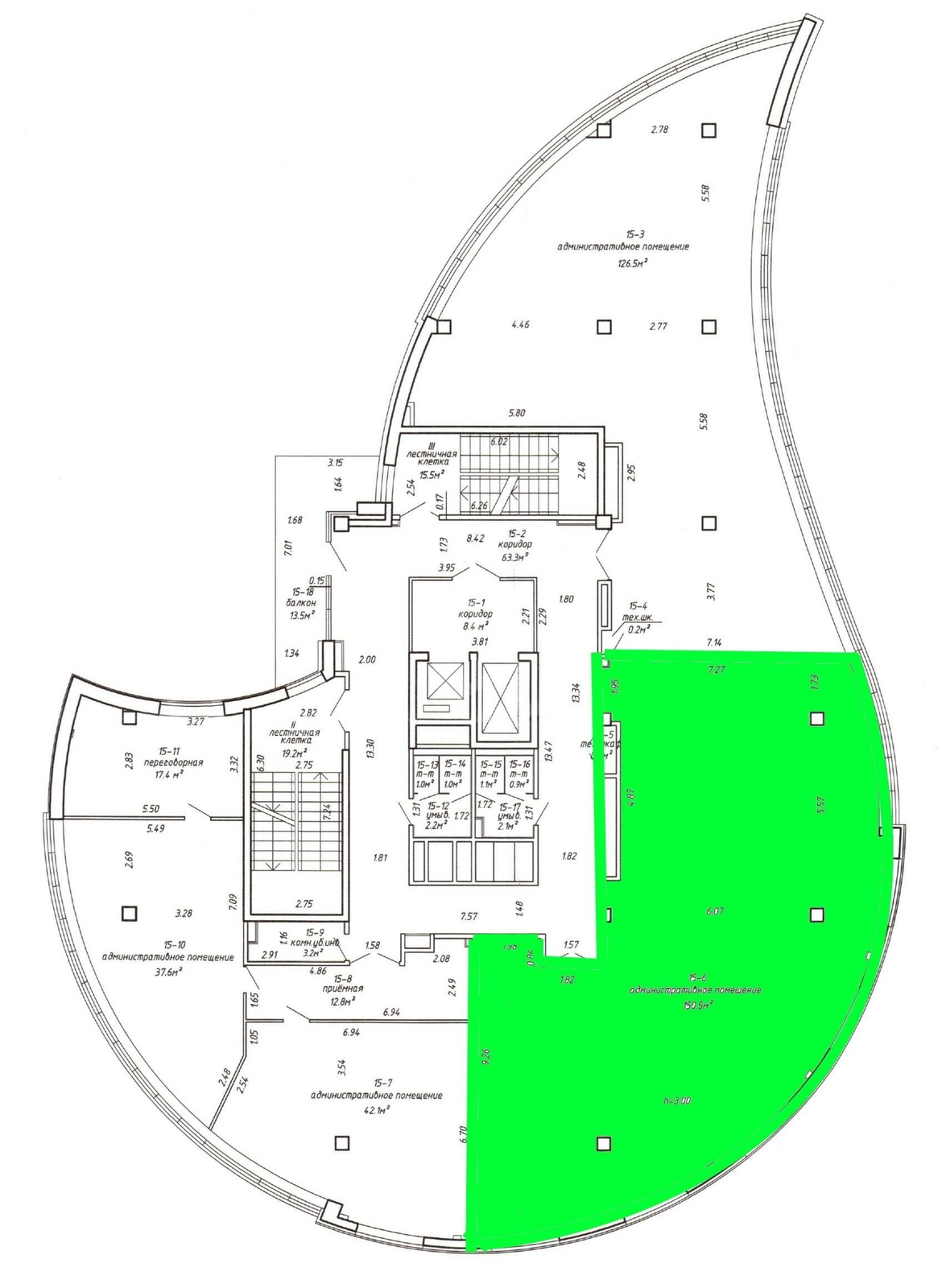 Аренда офиса на ул. Московская, д. 22 в Минске, 4490BYN, код 16980 - фото 7