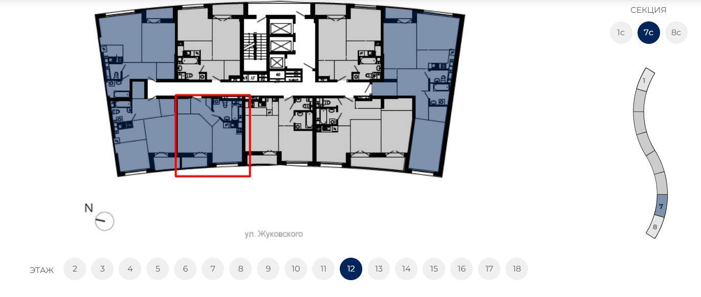 квартира, Минск, пр-т Мира, д. 1, стоимость продажи 232 204 р.