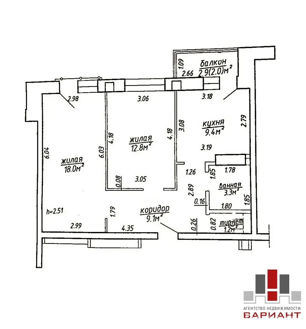 Снять 2-комнатную квартиру в Минске, ул. Толбухина, д. 11, 550USD, код 148688 - фото 12