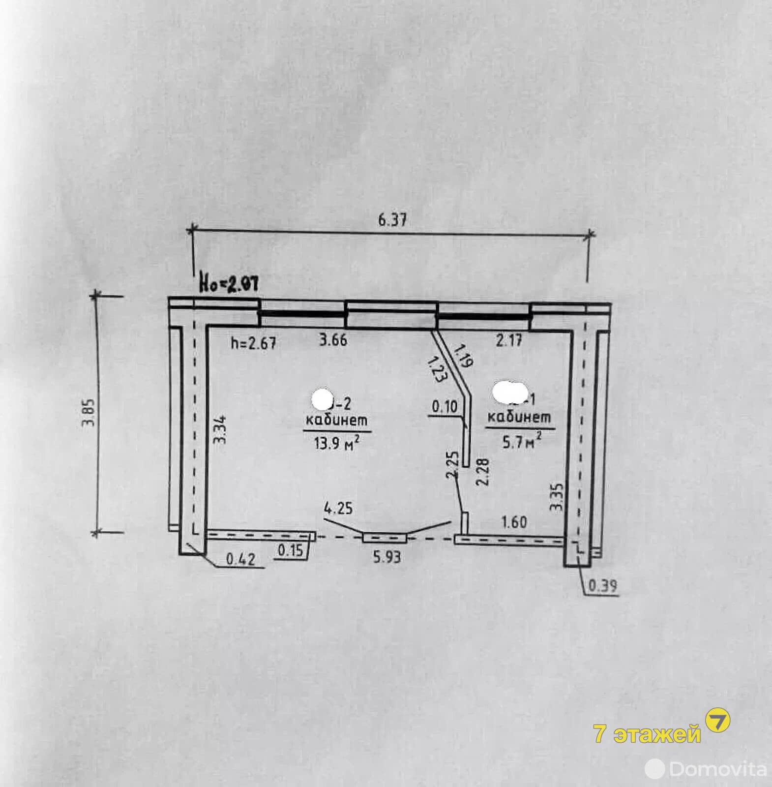 Купить офис на пер. Монтажников 3-й, д. 3А в Минске, 21000USD, код 5626 - фото 3