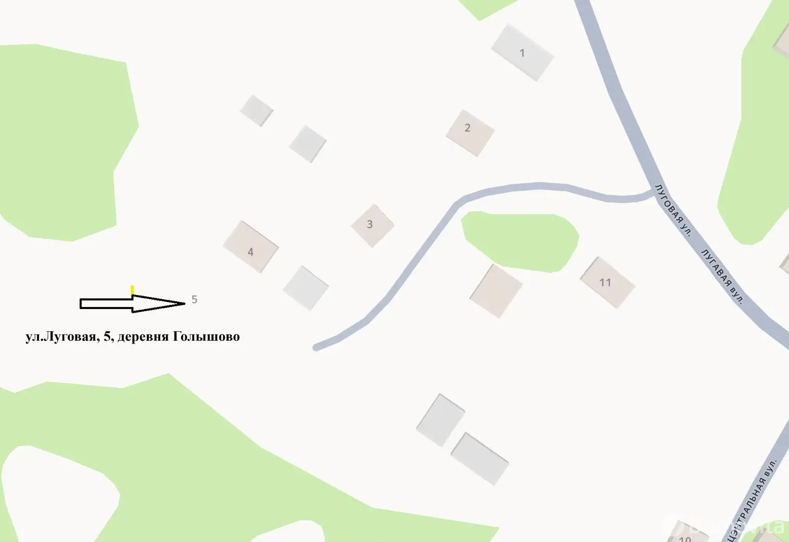 участок, Голышово, ул. Луговая, д. 5 