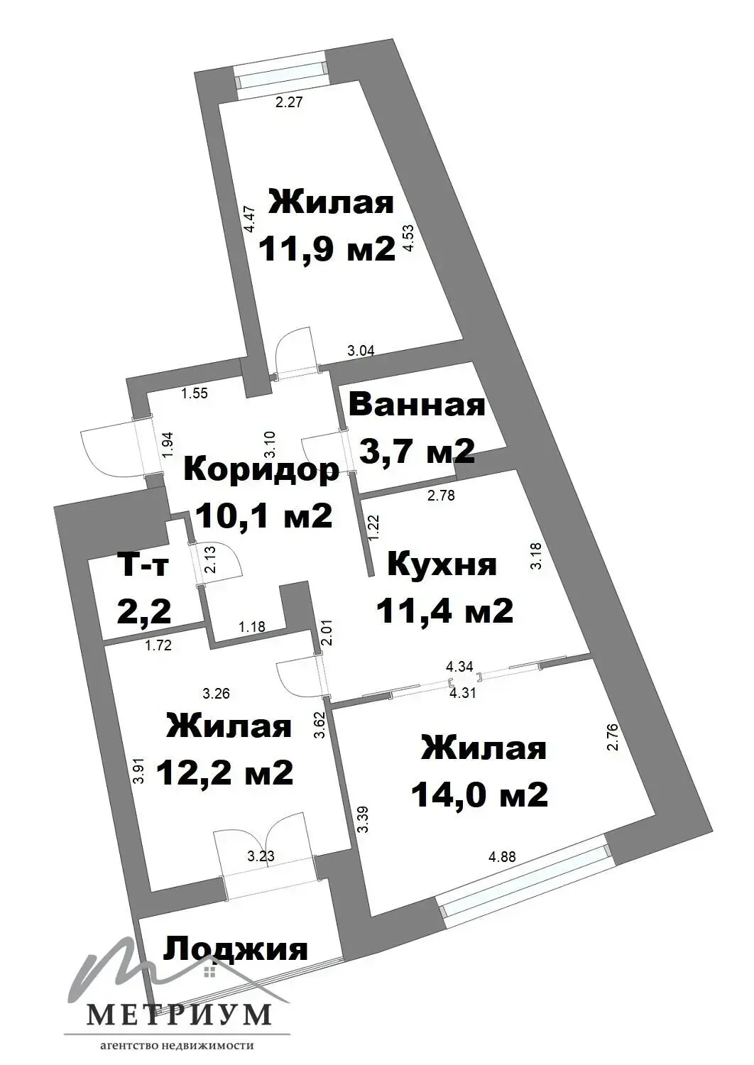 Купить комнату в Минске, ул. Аэродромная, д. 32, цена 60000 USD, код 7386 - фото 20