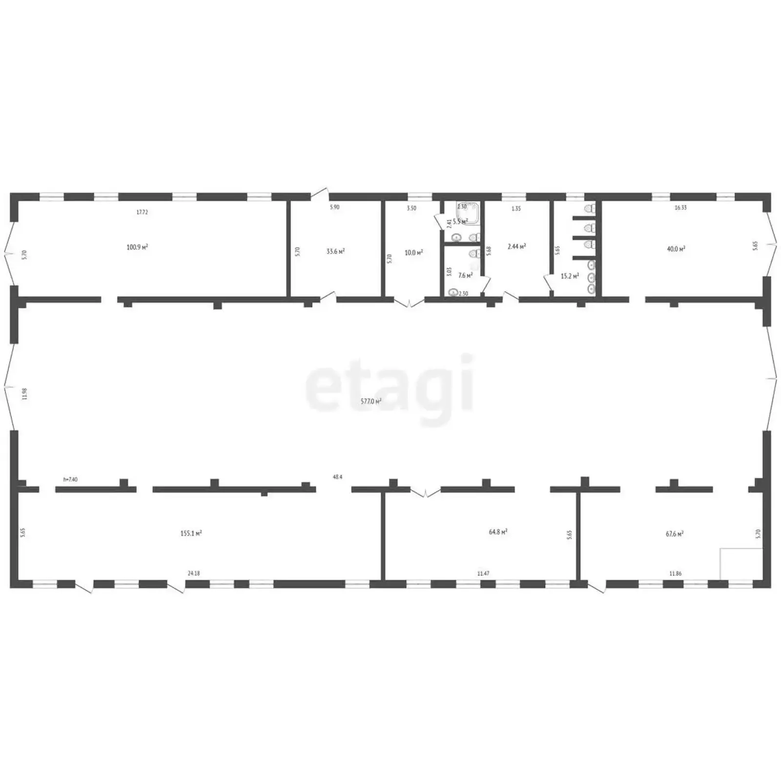 Аренда офиса в Яблоновке, 2222USD, код 16032 - фото 15