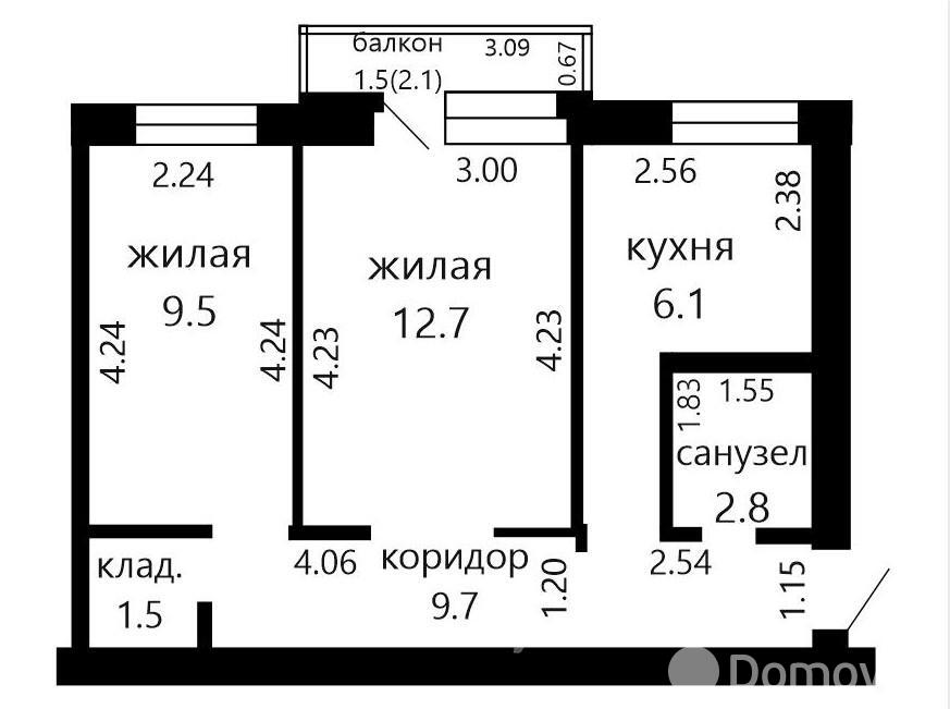 Стоимость продажи квартиры, Минск, ул. Брилевская, д. 7