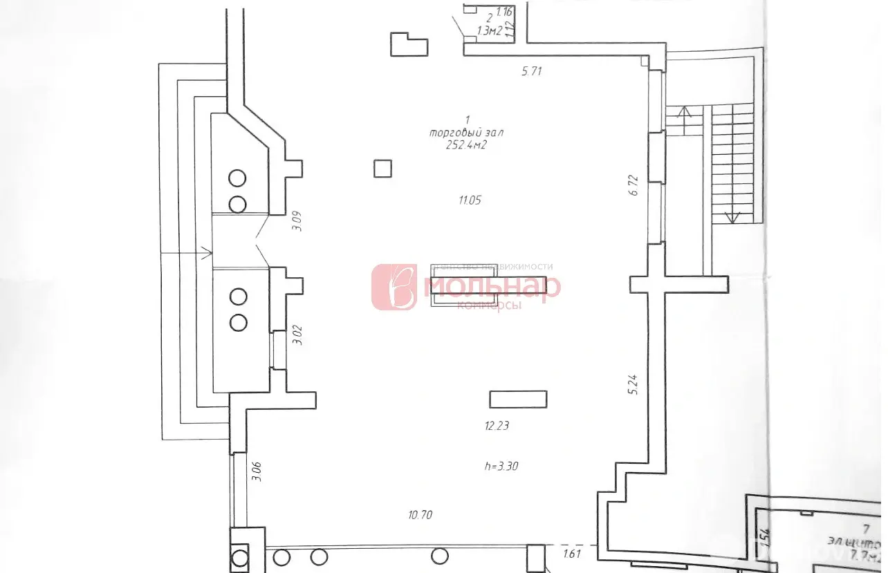 Снять торговую точку на пр-т Машерова, д. 54 в Минске, 8700BYN, код 966616 - фото 7