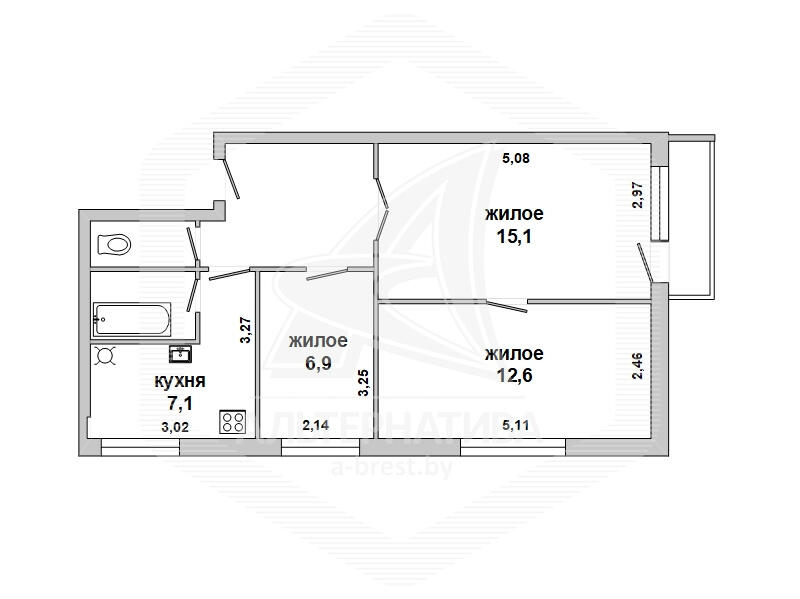 квартира, Оберовщина, , стоимость продажи 52 038 р.