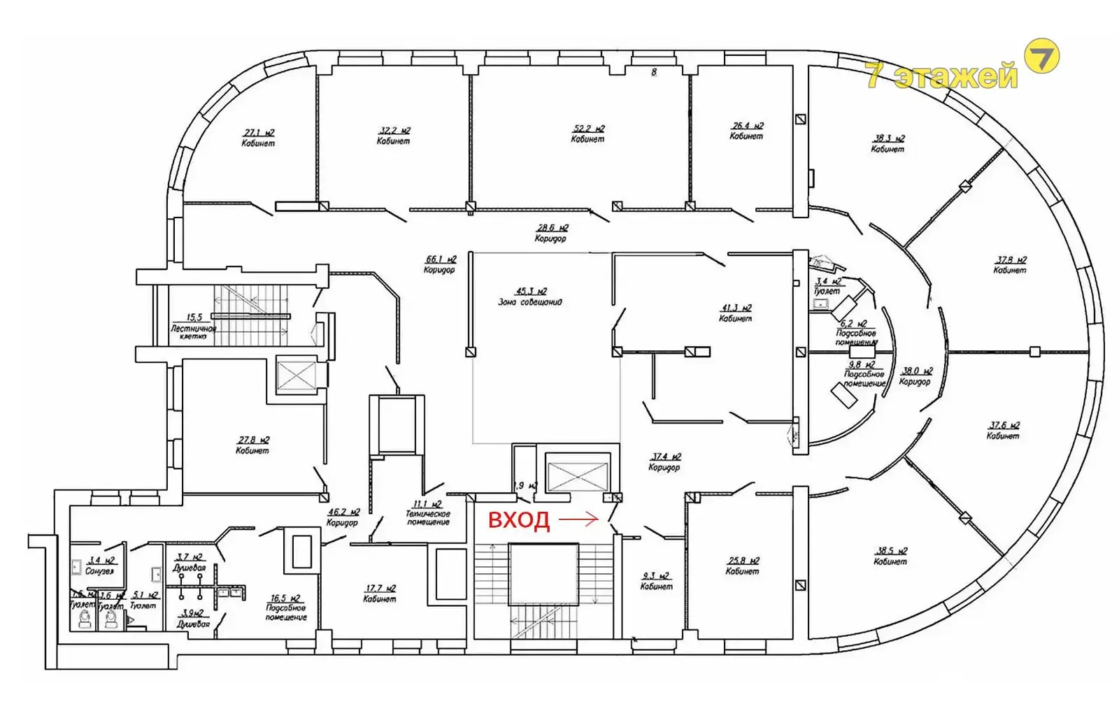 Аренда офиса на ул. Кульман, д. 11 в Минске, 20271BYN, код 15926 - фото 7