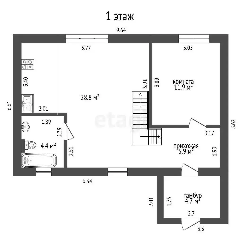 дом, Крыштафово, ул. Центральная - лучшее предложение