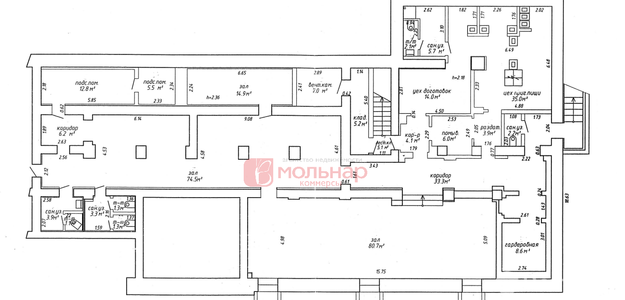 Аренда торгового помещения на ул. Чкалова, д. 12 в Минске, 4176EUR, код 965616 - фото 9