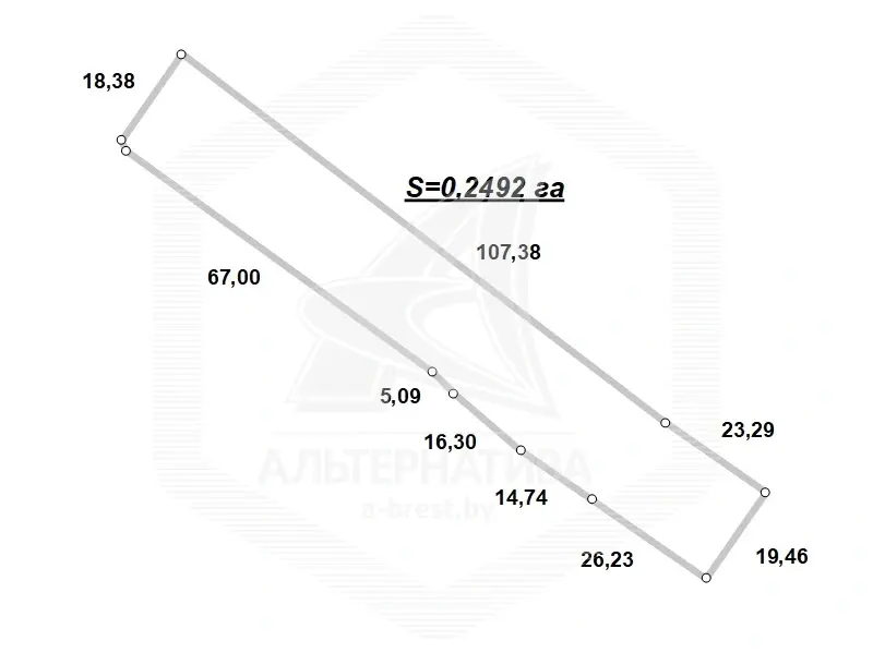 Цена продажи участка, Жабинка, 