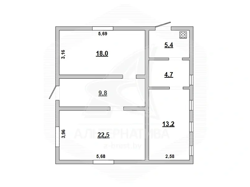 дом, Нагораны, , стоимость продажи 77 081 р.