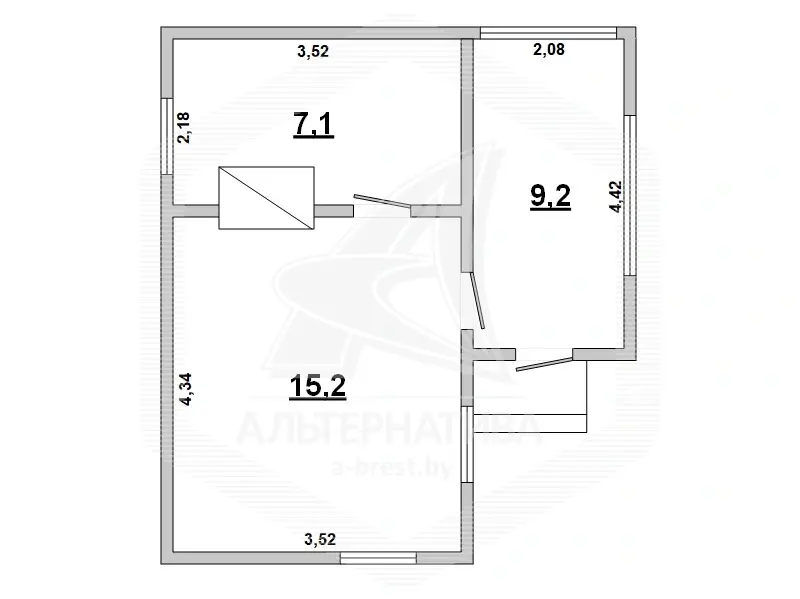 Продажа 1-этажной дачи в Дубок-2009 Брестская область, 79800BYN, код 186144 - фото 13