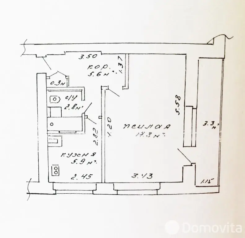 Снять 1-комнатную квартиру в Минске, ул. Андреевская, д. 3/2, 1200BYN, код 151209 - фото 25