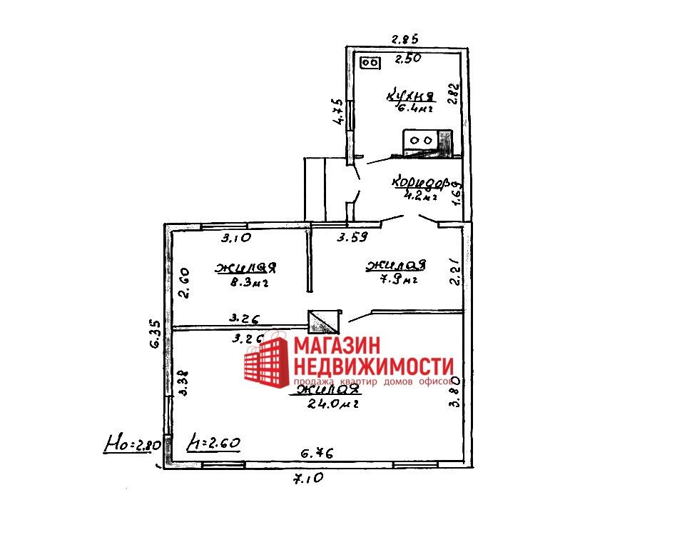 Продать 1-этажный коттедж в Скидели, Гродненская область ул. Ленина, 12000USD, код 642069 - фото 5