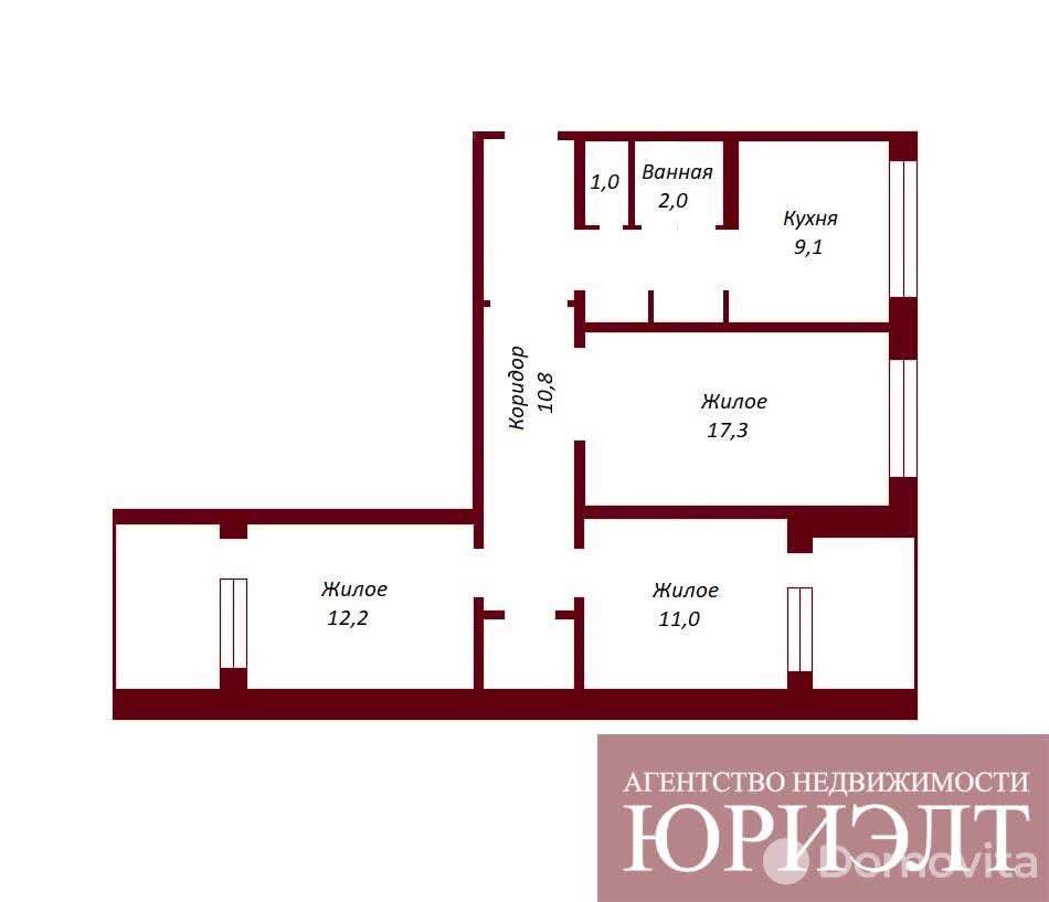 Стоимость продажи квартиры, Брест, ул. Орловская, д. 37