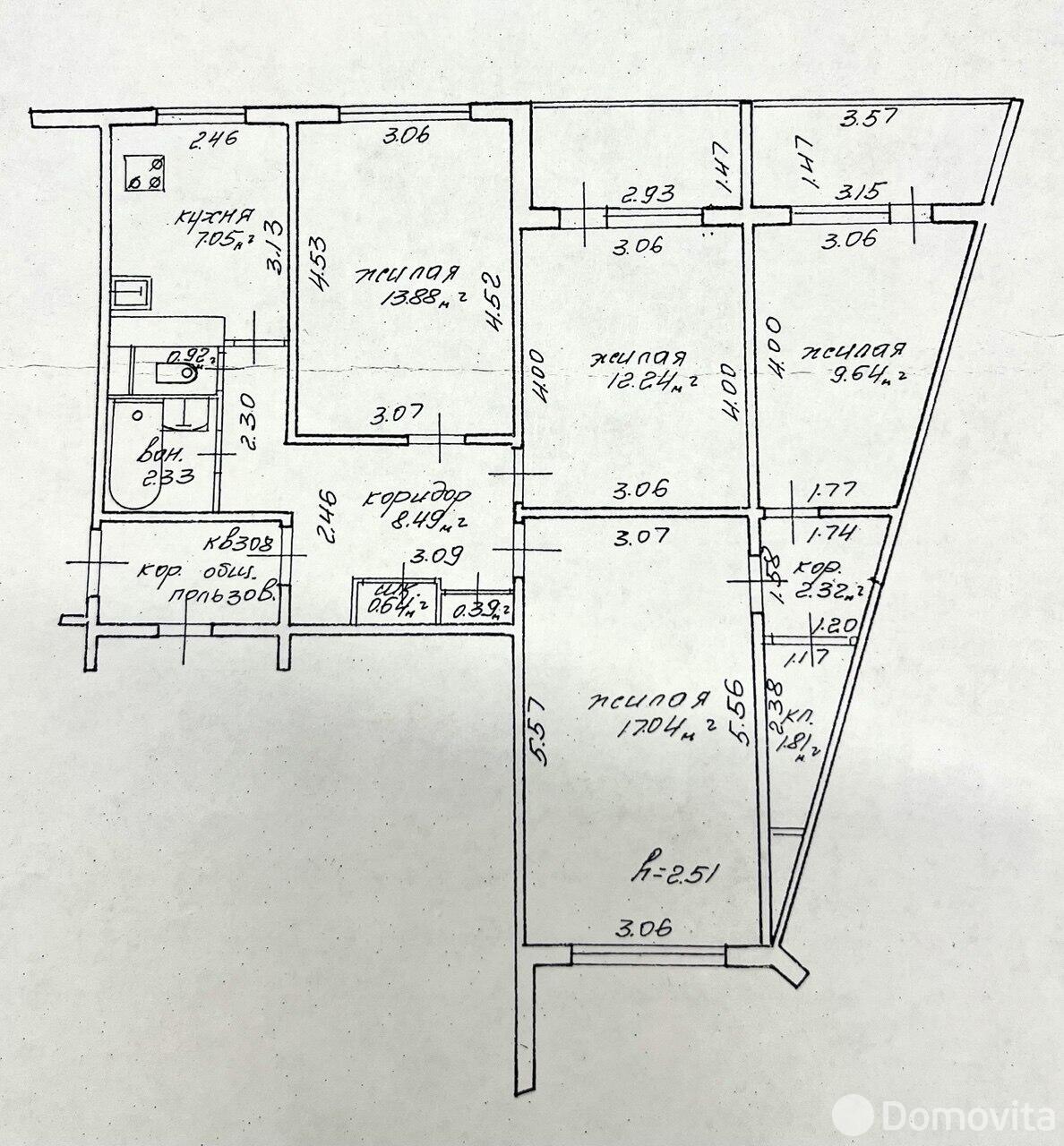 Цена продажи квартиры, Минск, пр-т Газеты Правда, д. 8