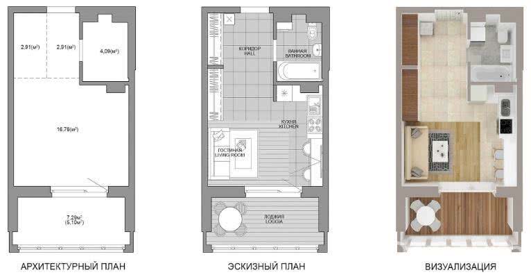 Купить 1-комнатную квартиру в Минске, пр-т Мира, д. 28/3, 47655 EUR, код: 1024650 - фото 2