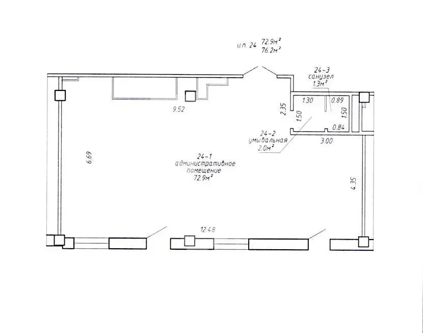 Помещение под сферу услуг в Минске, пр-т Дзержинского, д. 3/б, код 3278 - фото 3