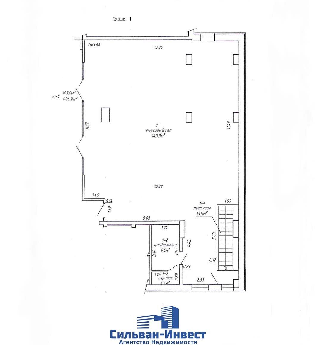 Аренда торговой точки на ул. Кульман, д. 35/А в Минске, 280EUR, код 964704 - фото 6