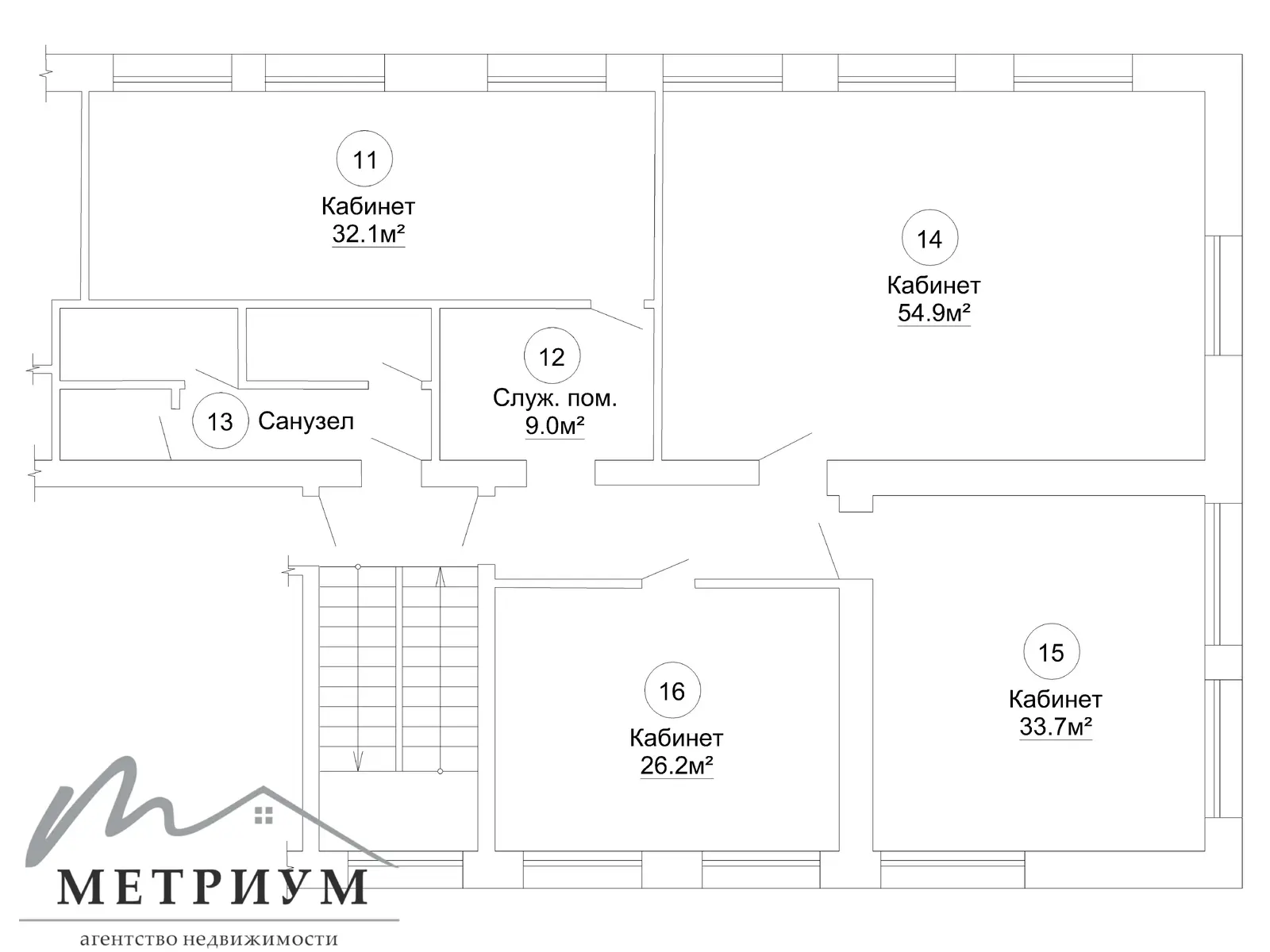 Аренда офиса на ул. Грибоедова, д. 19 в Минске, 1870EUR, код 16227 - фото 13