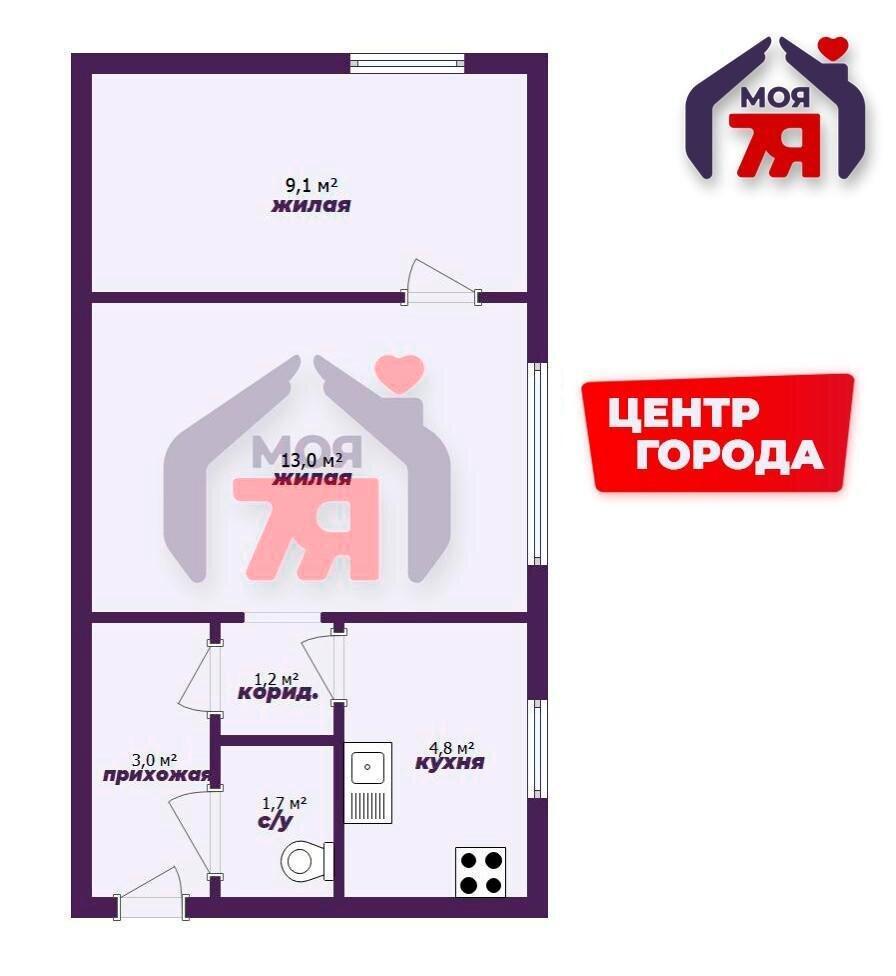 квартира, Борисов, ул. Пушкина, д. 17 