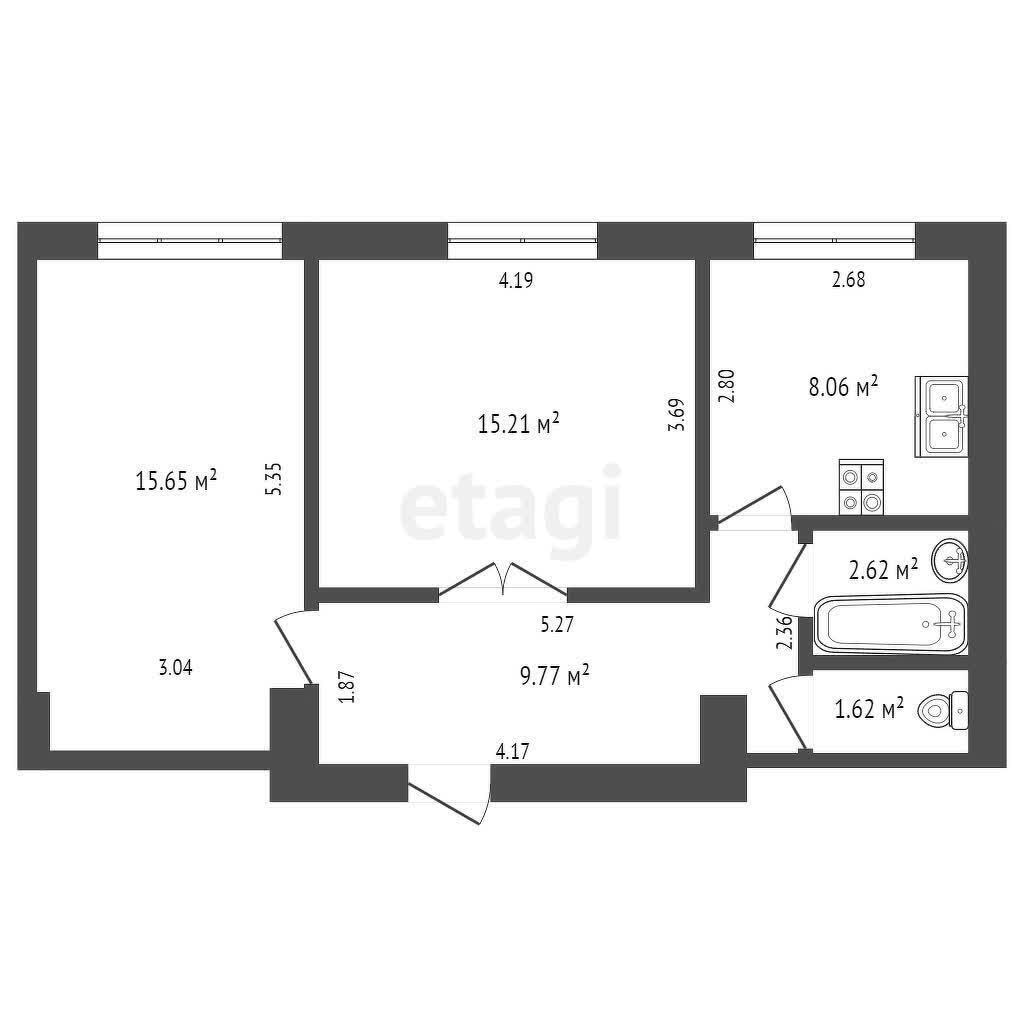 Продажа 2-комнатной квартиры в Минске, ул. Кирова, д. 3, 88800 USD, код: 1012838 - фото 3