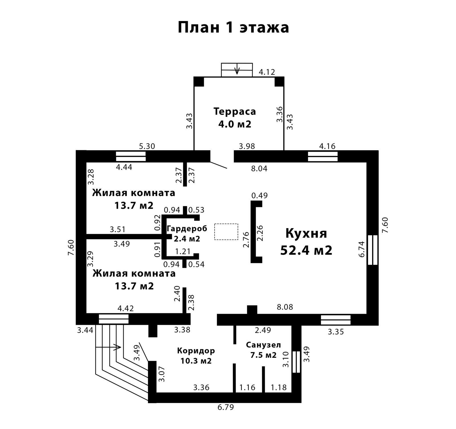 Стоимость продажи коттеджа, Хожово, ул. Коммунистическая, д. 4