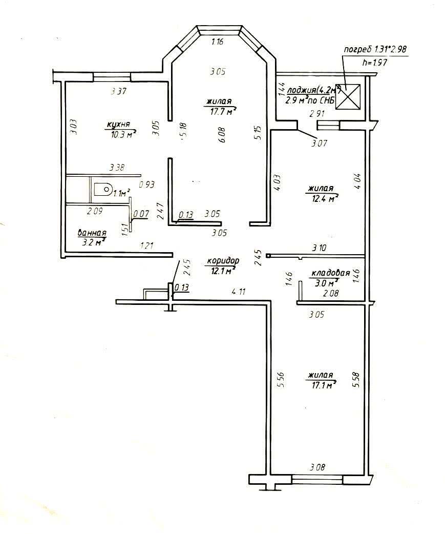 Купить 3-комнатную квартиру в Минске, ул. Мачульского, д. 24, 104900 USD, код: 1051155 - фото 2