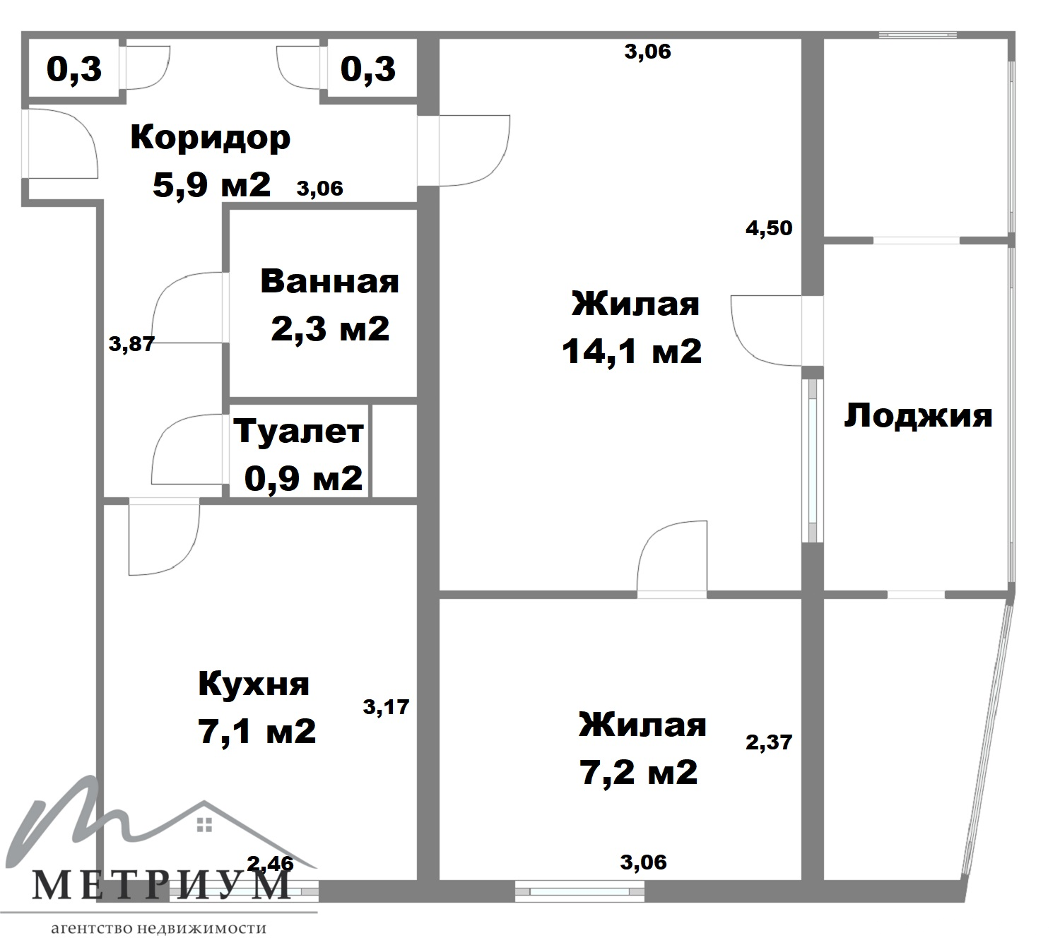 квартира, Минск, пр-т Партизанский, д. 30/2, стоимость продажи 187 990 р.
