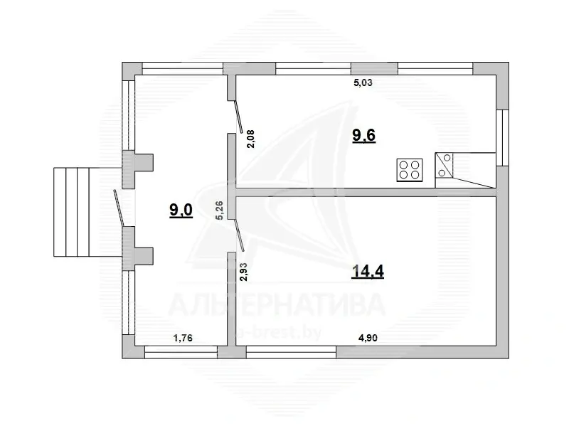 Продажа 1-этажной дачи в Росинка при Брестском ДЭУ-138 Брестская область, 26900USD, код 185484 - фото 15